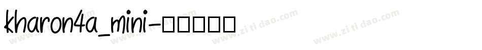 kharon4a_mini字体转换