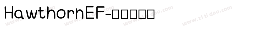 HawthornEF字体转换