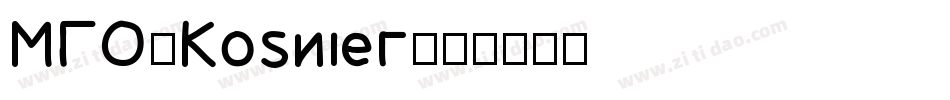MNO-Koshien字体转换