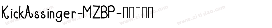 KickAssinger-MZBP字体转换