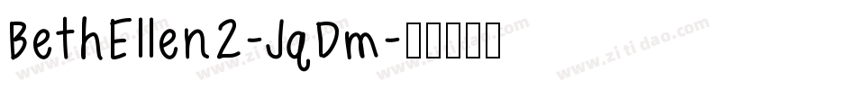 BethEllen2-JqDm字体转换