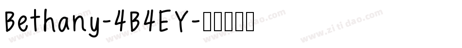 Bethany-4B4EY字体转换