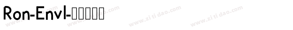 Ron-Envl字体转换