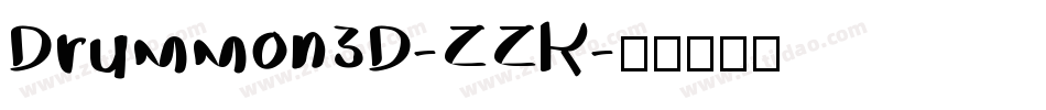 Drummon3D-ZZK字体转换