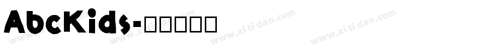 AbcKids字体转换