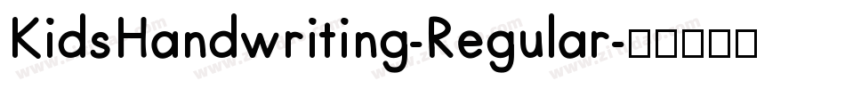 KidsHandwriting-Regular字体转换