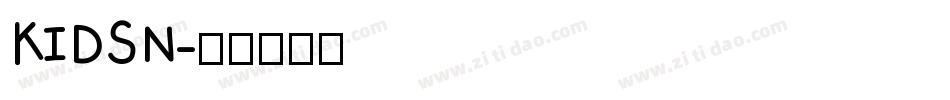 KIDSN字体转换