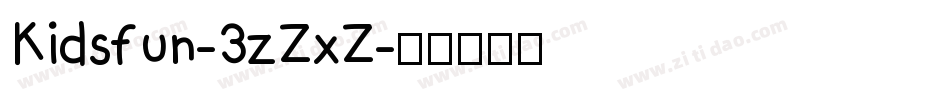 Kidsfun-3zZxZ字体转换
