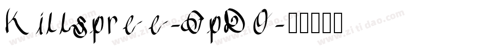 Killspree-GpDO字体转换