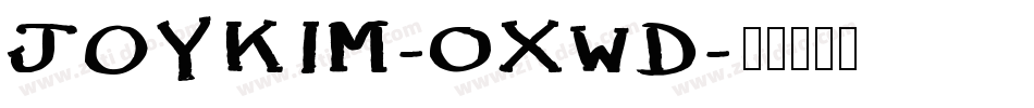JoyKim-OxWd字体转换