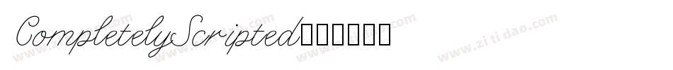CompletelyScripted字体转换