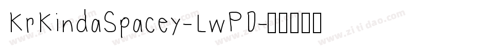 KrKindaSpacey-LwPD字体转换