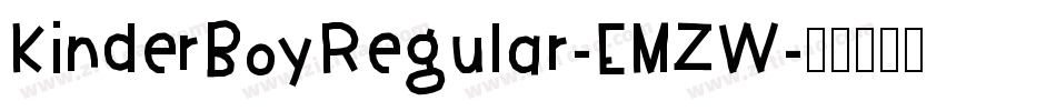 KinderBoyRegular-EMZW字体转换