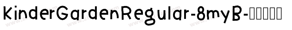 KinderGardenRegular-8myB字体转换