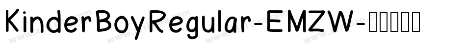 KinderBoyRegular-EMZW字体转换