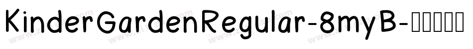 KinderGardenRegular-8myB字体转换