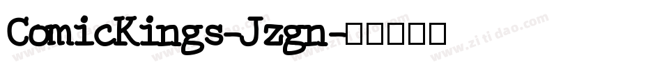 ComicKings-Jzgn字体转换