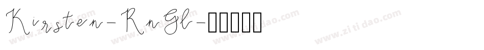 Kirsten-RnGl字体转换
