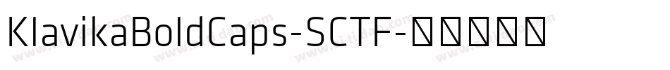 KlavikaBoldCaps-SCTF字体转换