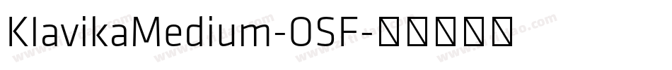 KlavikaMedium-OSF字体转换