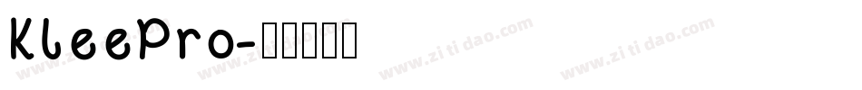 KleePro字体转换