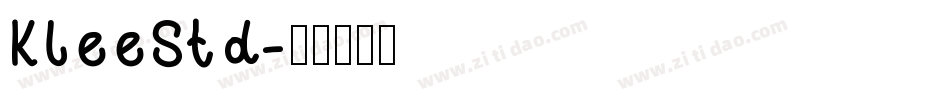 KleeStd字体转换