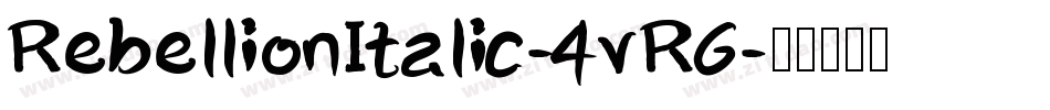 RebellionItalic-4vR6字体转换