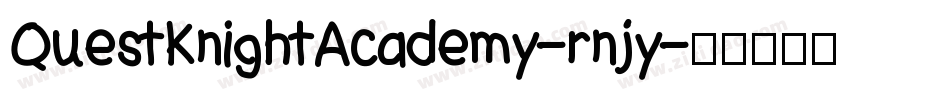 QuestKnightAcademy-rnjy字体转换