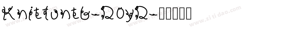 Knitfontb-D0yD字体转换