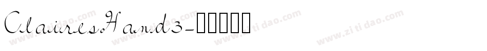 ClairesHand3字体转换