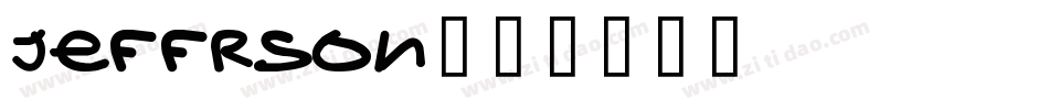 Jeffrson字体转换