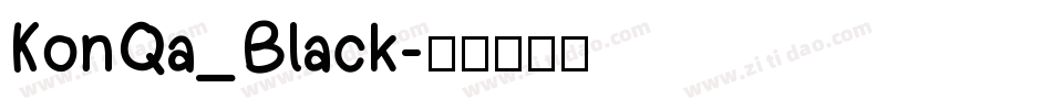 KonQa_Black字体转换