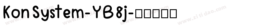 KonSystem-YB8j字体转换