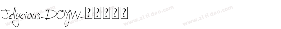 Jellycious-DOYjW字体转换