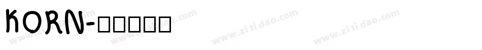 KORN字体转换