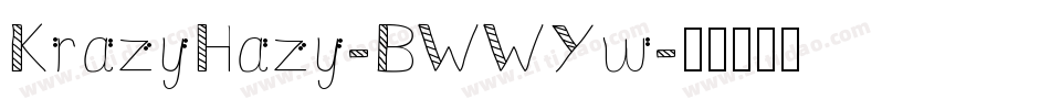 KrazyHazy-BWWYw字体转换