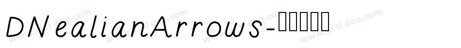DNealianArrows字体转换