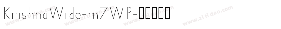KrishnaWide-m7WP字体转换