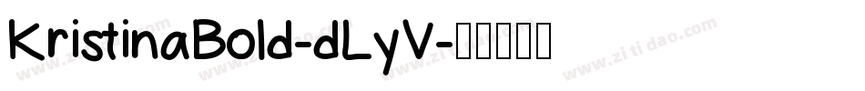 KristinaBold-dLyV字体转换