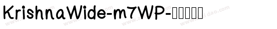 KrishnaWide-m7WP字体转换