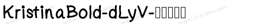 KristinaBold-dLyV字体转换
