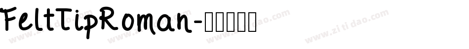 FeltTipRoman字体转换