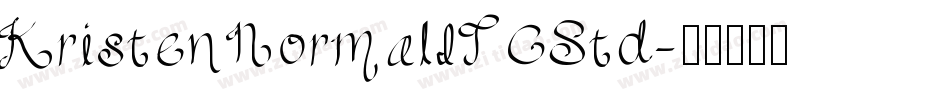KristenNormalITCStd字体转换