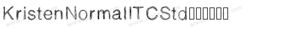 KristenNormalITCStd字体转换