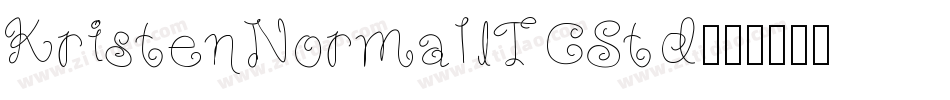 KristenNormalITCStd字体转换