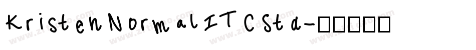 KristenNormalITCStd字体转换