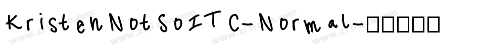 KristenNotSoITC-Normal字体转换