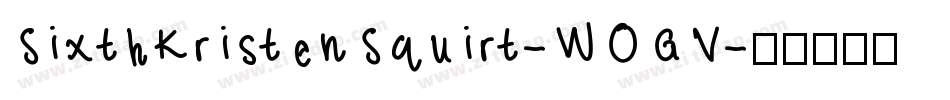 SixthKristenSquirt-WOGV字体转换