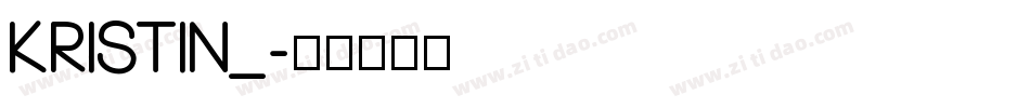 KRISTIN_字体转换