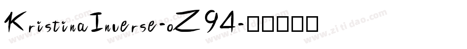 KristinaInverse-oZ94字体转换